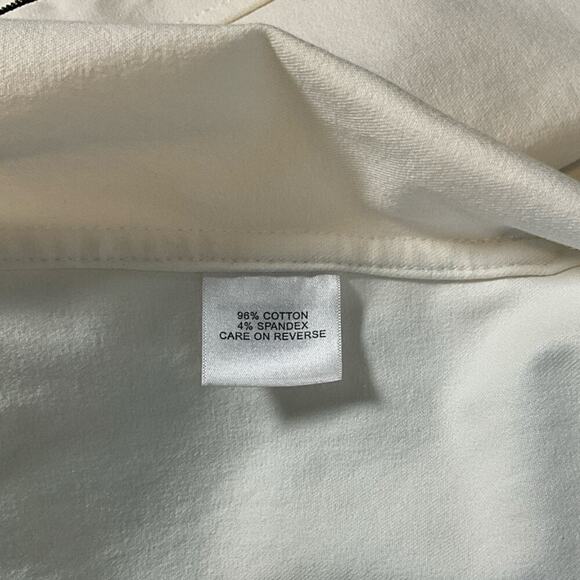 St. John Sport By Marie Gray White Red Gold Preppy Coat Size P Beautiful Detail - Picture 14 of 16